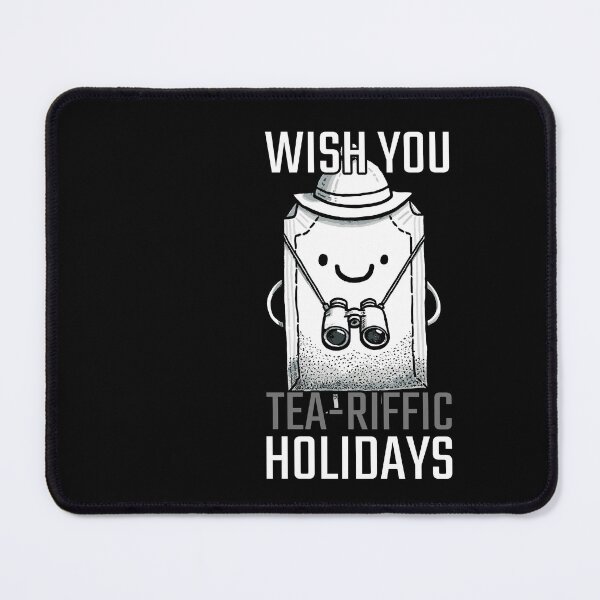 Item preview, Wish you Tea-riffic Holidays Tea Bag Travel Design designed and sold by DoodleDashShop.