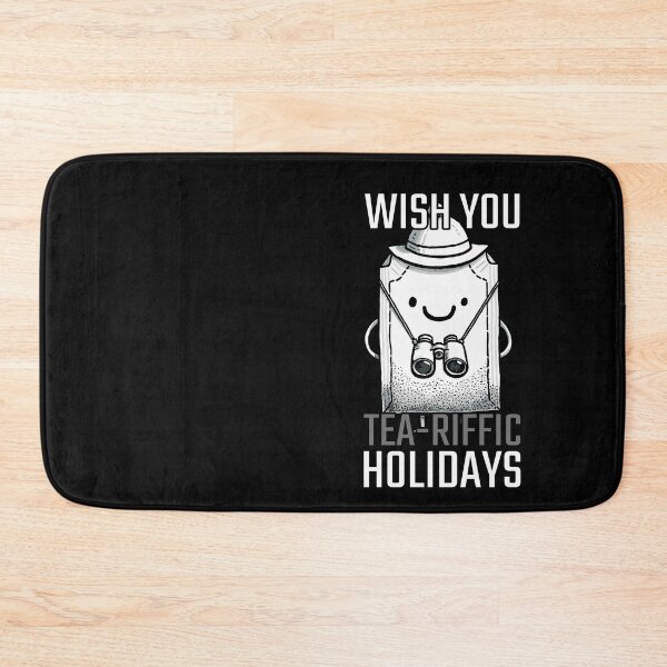 Item preview, Wish you Tea-riffic Holidays Tea Bag Travel Design designed and sold by DoodleDashShop.