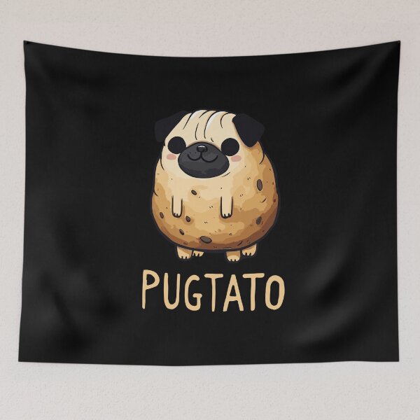 Item preview, Pugtato Pug Potato Dog Humor designed and sold by DoodleDashShop.