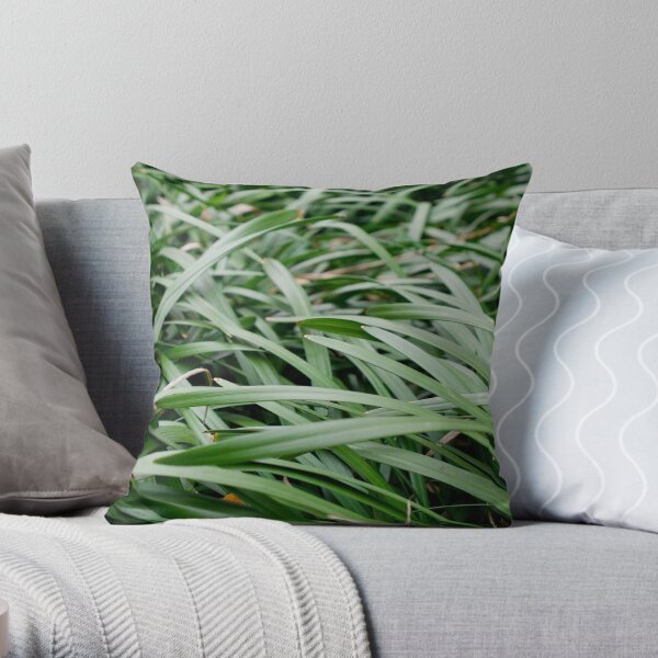 Green Foliage, Shanghai Park Throw Pillow