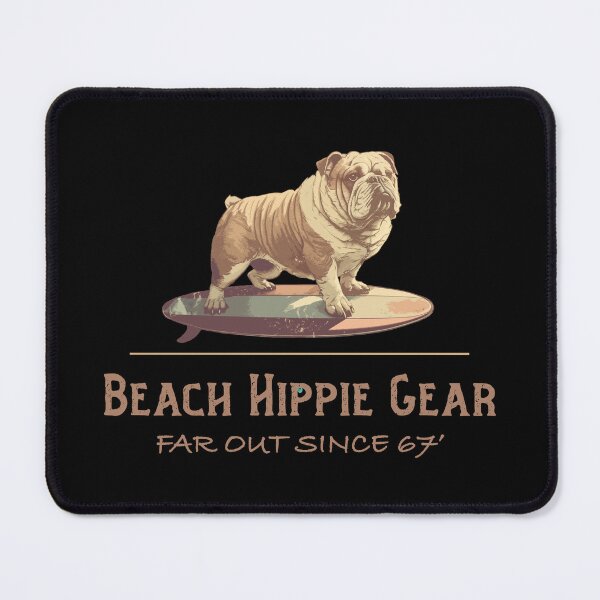 Item preview, Beach Hippie Gear Bulldog Surfboard Design designed and sold by Futurebeachbum.