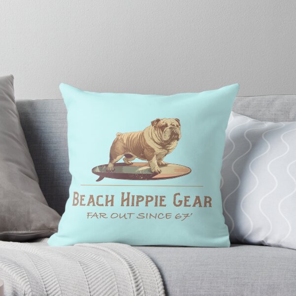 Item preview, Beach Hippie Gear Bulldog Surfboard Design designed and sold by Futurebeachbum.