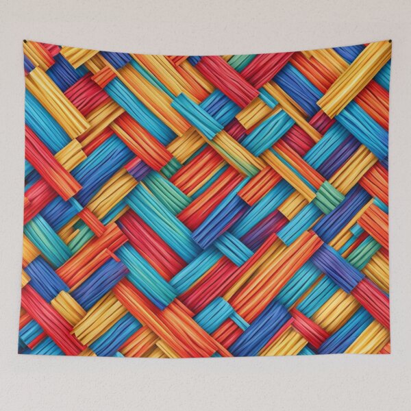Item preview, Abstract Colorful Wicker Pattern designed and sold by calibrit.
