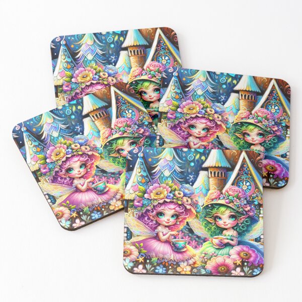 Item preview, SISTER FAIRIES HAVING TEA TIME designed and sold by Tammera.
