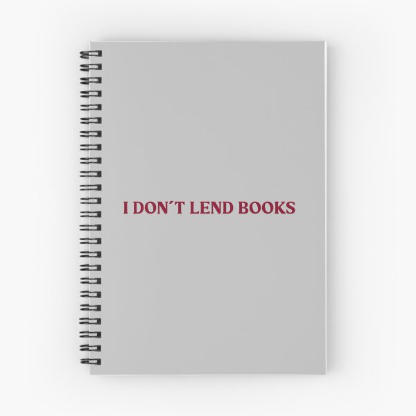Aperçu de l'œuvre I Don´t Lend Books, burgundy créée et vendue par perezzzoso.