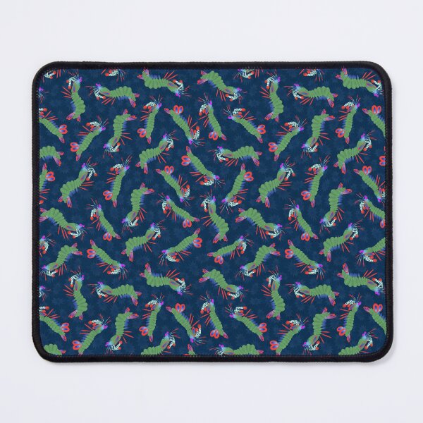 Item preview, Peacock Mantis Shrimp Scatter on Navy designed and sold by Squilla Design Studio.