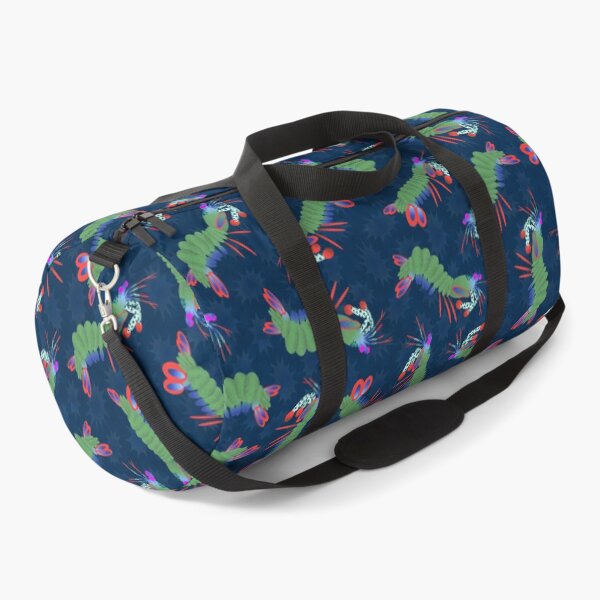 Item preview, Peacock Mantis Shrimp Scatter on Navy designed and sold by Squilla Design Studio.