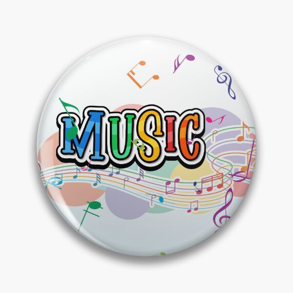Item preview, MUSIC Notation In Color Print designed and sold by BrightrDayMusicArt.