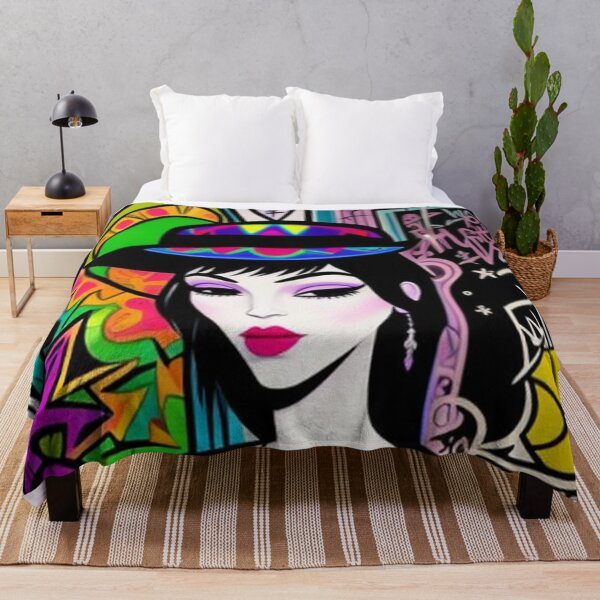 Item preview, fashion Portrait Abstract Graffiti Art designed and sold by TheDarkWardrobe.