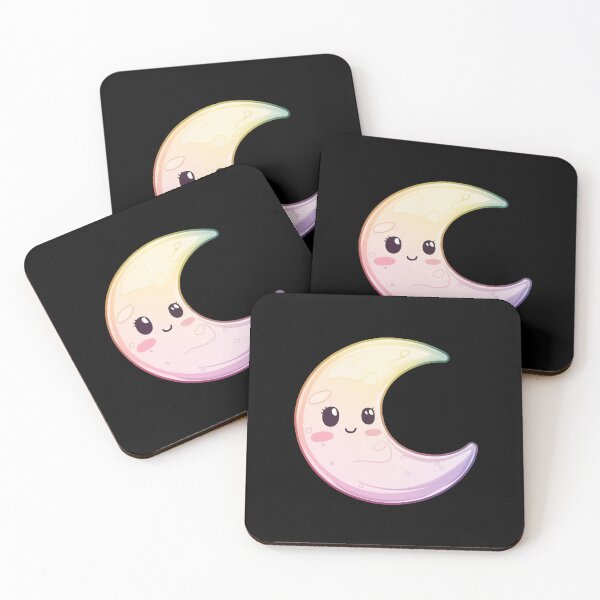 Item preview, Cute Gradient Half Moon Kawaii designed and sold by canvadreamer444.