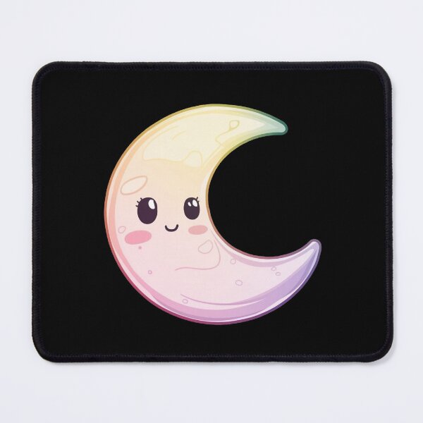 Item preview, Cute Gradient Half Moon Kawaii designed and sold by canvadreamer444.