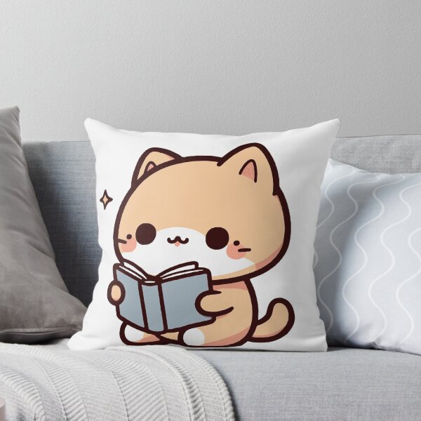 Item preview, Kawaii cat reading a book designed and sold by SekoOne.
