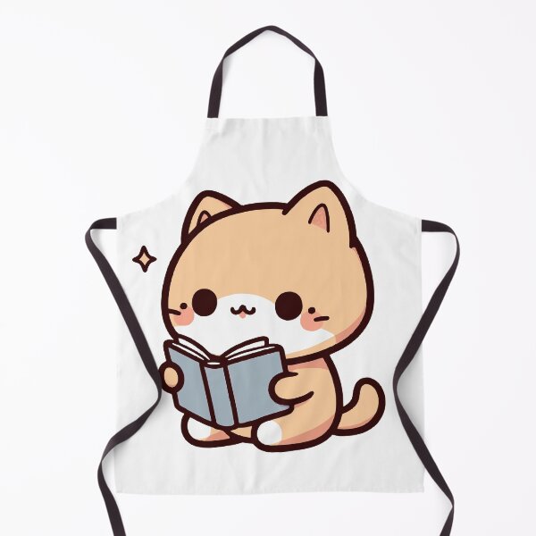 Item preview, Kawaii cat reading a book designed and sold by SekoOne.