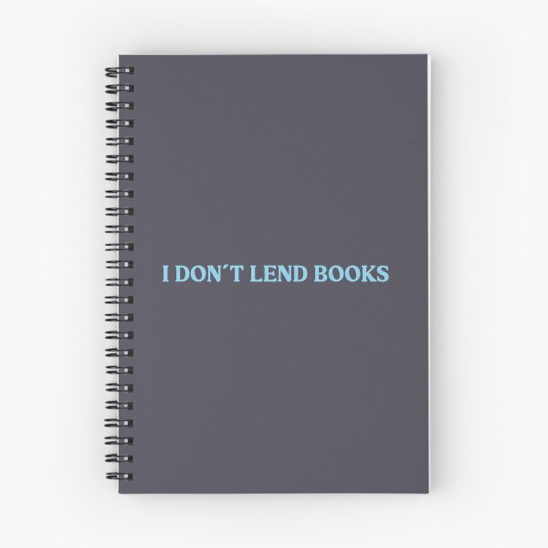 Aperçu de l'œuvre I Don´t Lend Books, blue créée et vendue par perezzzoso.