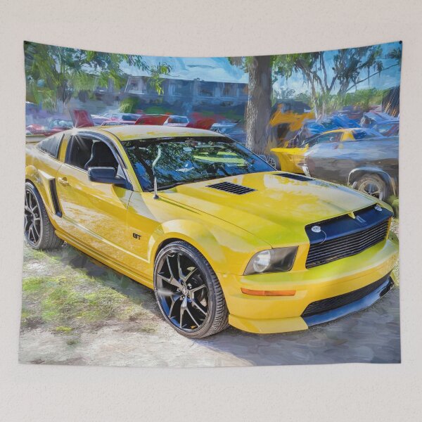 Artikelvorschau, 2008 gelber Ford Mustang GT VMP entworfen und verkauft von RichFrancoCars.