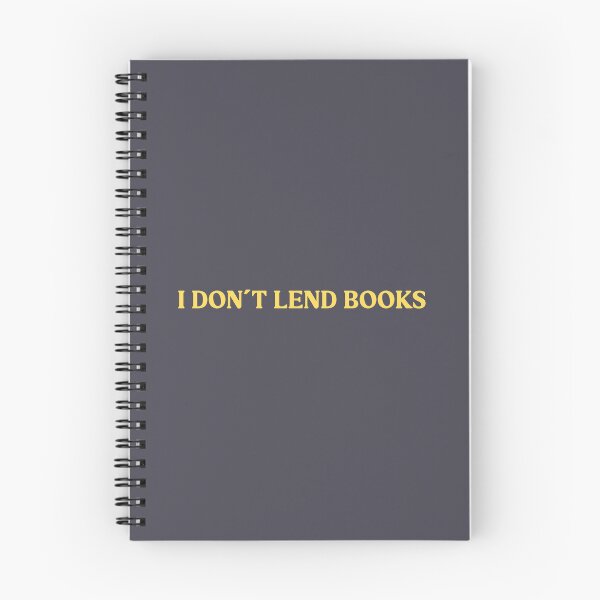 Aperçu de l'œuvre I Don´t Lend Books, mustard créée et vendue par perezzzoso.