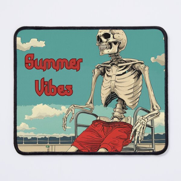 Item preview, Summer Skeleton Lifeguard designed and sold by BeWitchingMom.