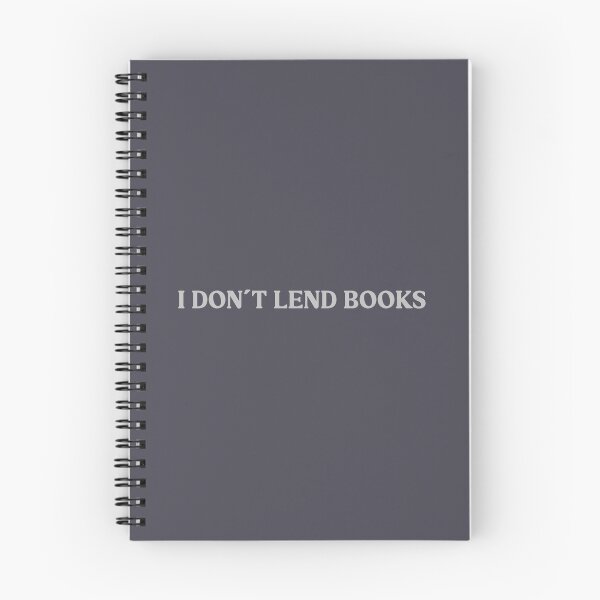 Aperçu de l'œuvre I Don´t Lend Books, silver créée et vendue par perezzzoso.