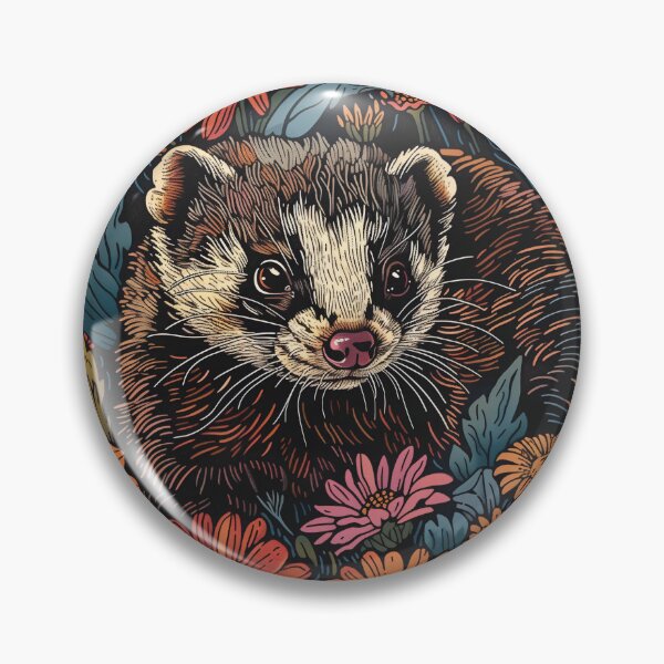 Item preview, Rainbow Daisy Ferret designed and sold by wyntera.