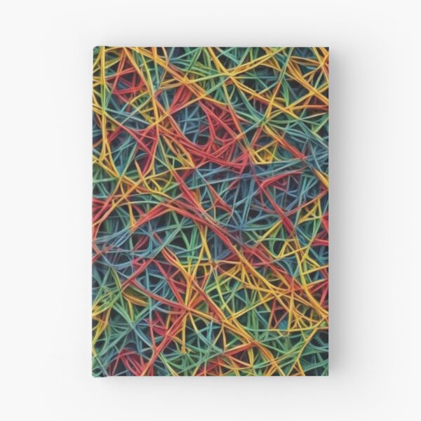 Aperçu de l'œuvre Modèle abstrait d'art à cordes colorées créée et vendue par calibrit.