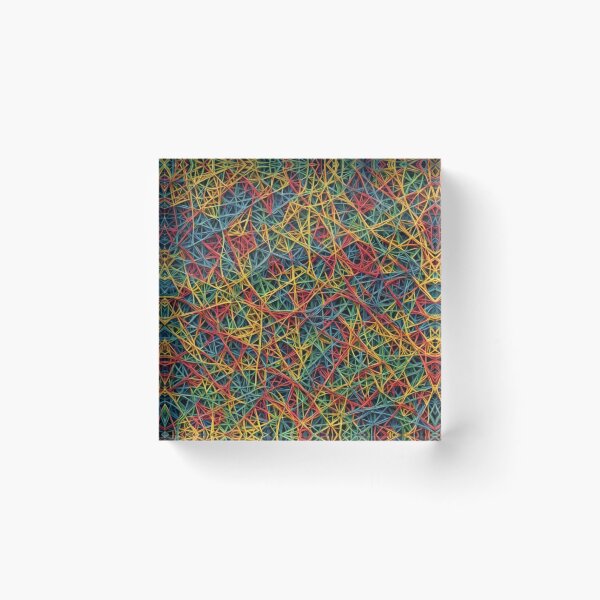 Artikelvorschau, Abstraktes buntes String-Art-Muster entworfen und verkauft von calibrit.