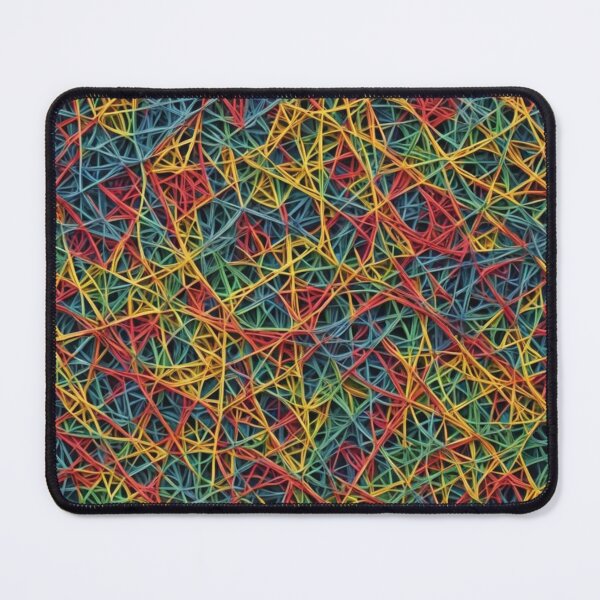 Artikelvorschau, Abstraktes buntes String-Art-Muster entworfen und verkauft von calibrit.
