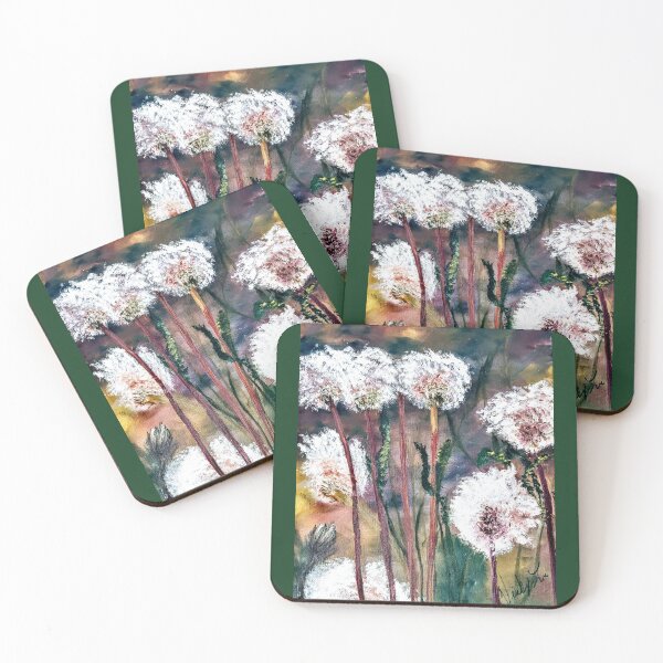 Item preview, Dandelion Puffballs oil painted onto canvas designed and sold by ladyinthemitten.