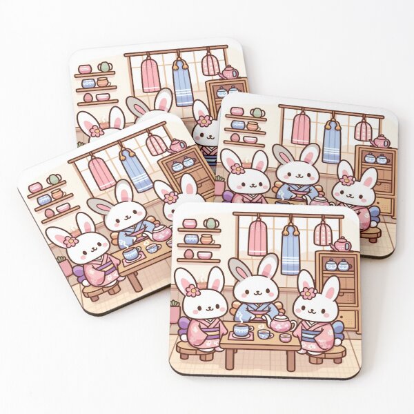 Item preview, Bunny Rabbit Tea Party 4 designed and sold by ClearNight.