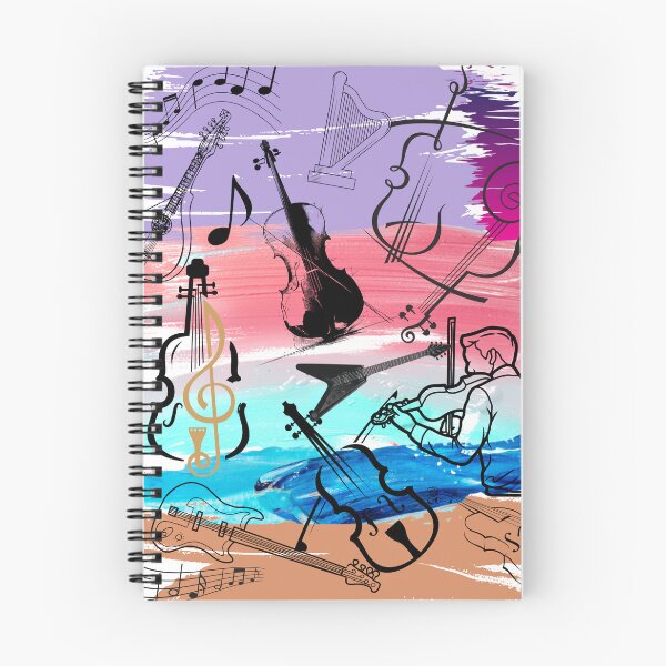 Item preview, Brushstrokes With Musical String Instruments designed and sold by BrightrDayMusicArt.
