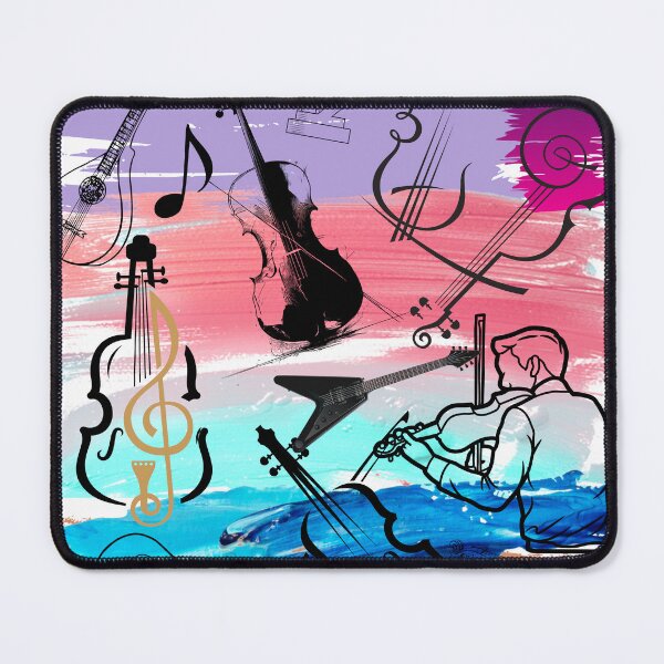 Item preview, Brushstrokes With Musical String Instruments designed and sold by BrightrDayMusicArt.