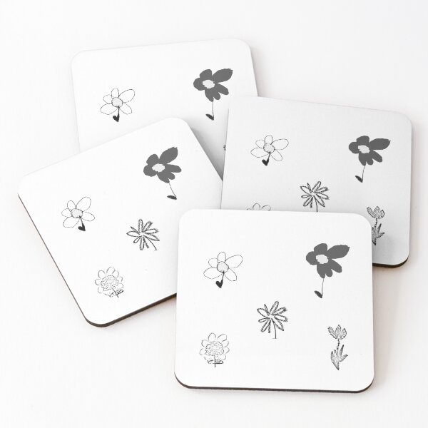 Item preview, Flowers Set Black designed and sold by KidaDiNicchi.