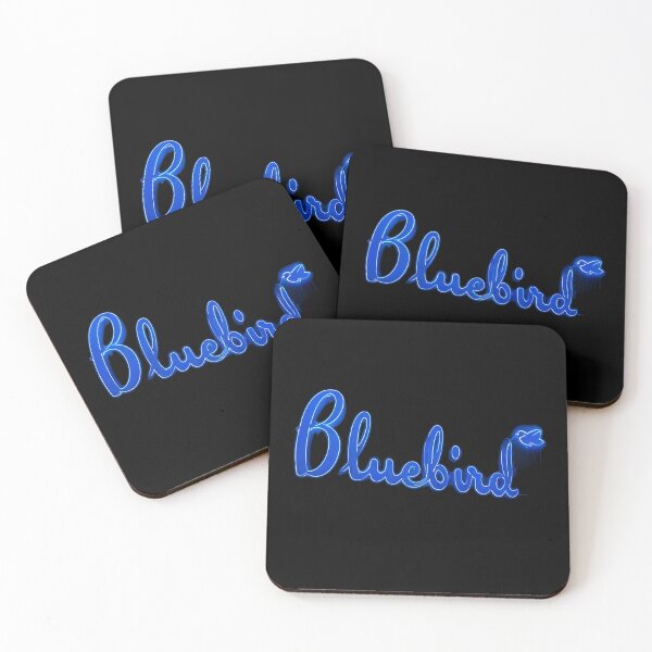 Item preview, Bluebird Electric Blue Neon Lettering designed and sold by Corinne Alexa Jackson.