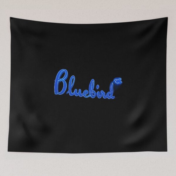 Item preview, Bluebird Electric Blue Neon Lettering designed and sold by Corinne Alexa Jackson.