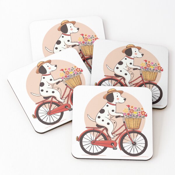 Item preview, A Dalmatian on a Bicycle: Countryside Ride designed and sold by JawArts.