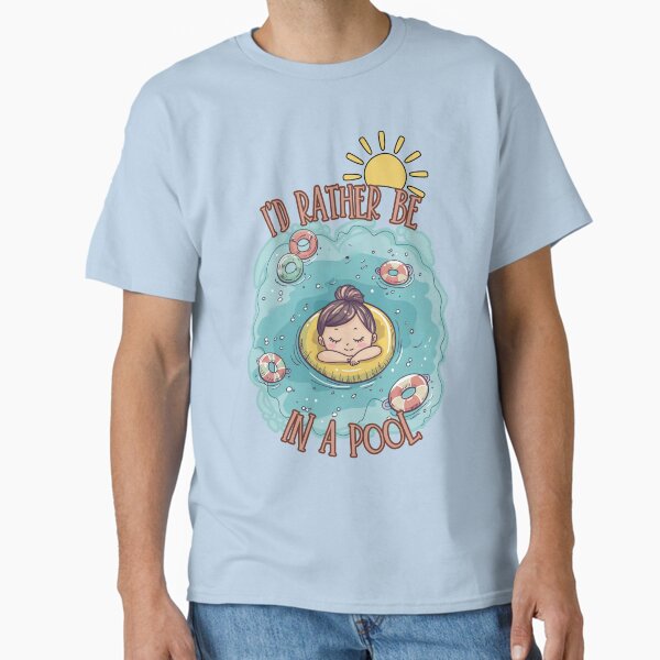 Item preview, I'D RATHER BE IN A POOL designed and sold by thefreckledgoat.