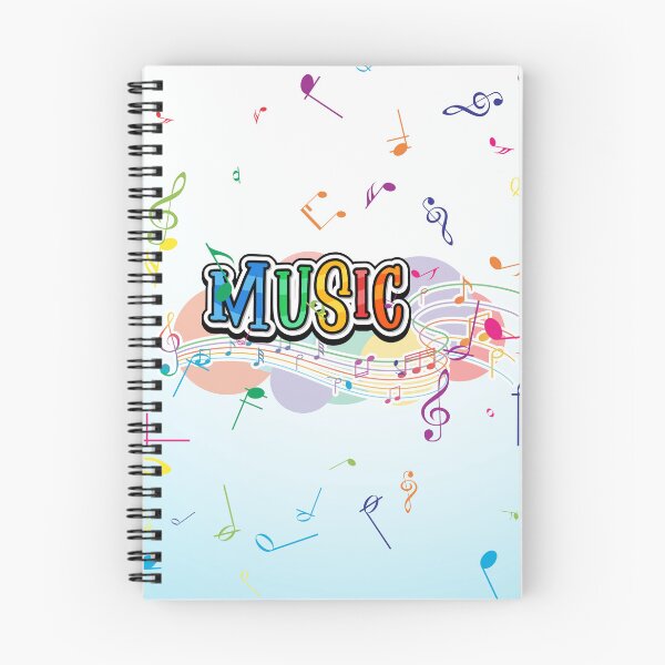 Item preview, MUSIC Notation In Color Print designed and sold by BrightrDayMusicArt.