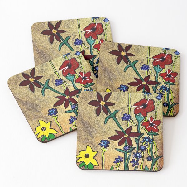 Item preview, Dancing Flowers designed and sold by Little Red Art.