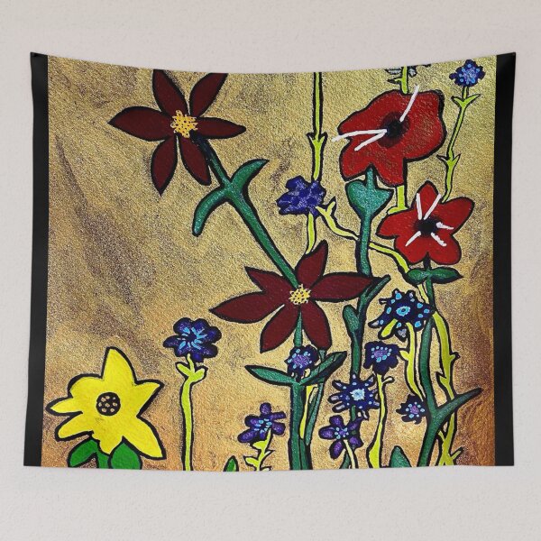Item preview, Dancing Flowers designed and sold by Little Red Art.