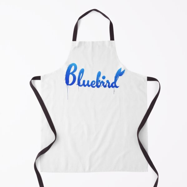 Item preview, Bluebird Electric Blue Feathery Text designed and sold by Corinne Alexa Jackson.