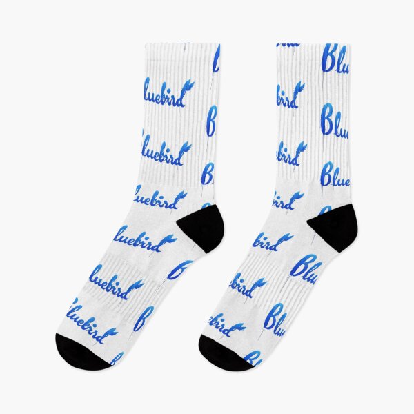 Item preview, Bluebird Electric Blue Feathery Text designed and sold by Corinne Alexa Jackson.