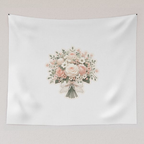 Item preview, Pink Flowers and Bow designed and sold by AddictedToStick.