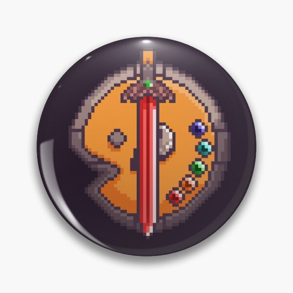 Item preview, Pixel Art Sword and Palette Shield designed and sold by PixelCarvel.
