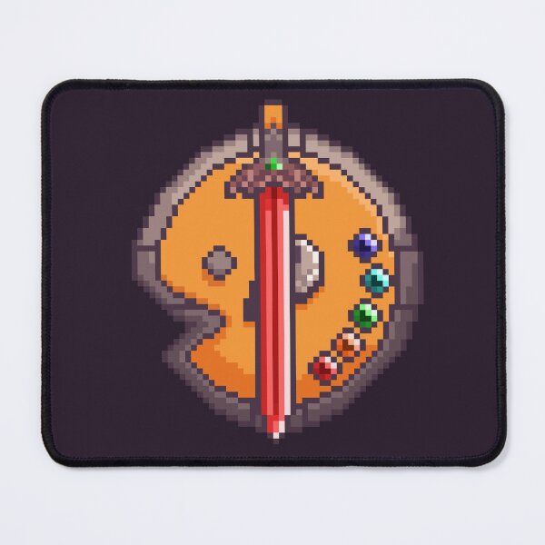 Item preview, Pixel Art Sword and Palette Shield designed and sold by PixelCarvel.