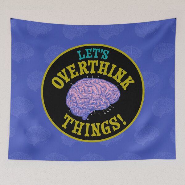 Item preview, The Overthinking Brain designed and sold by rorabeenie.