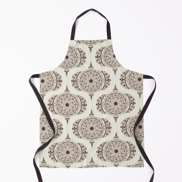Item preview, Warm Neutrals Espresso Martini Dot Mandala Retro Ogee designed and sold by Triplicate Limited.
