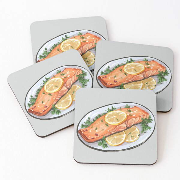 Item preview, Lemon butter baked salmon designed and sold by sakurashorty.