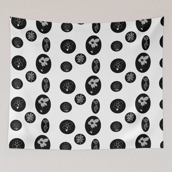 Item preview, Flower In Bubble Black designed and sold by KidaDiNicchi.