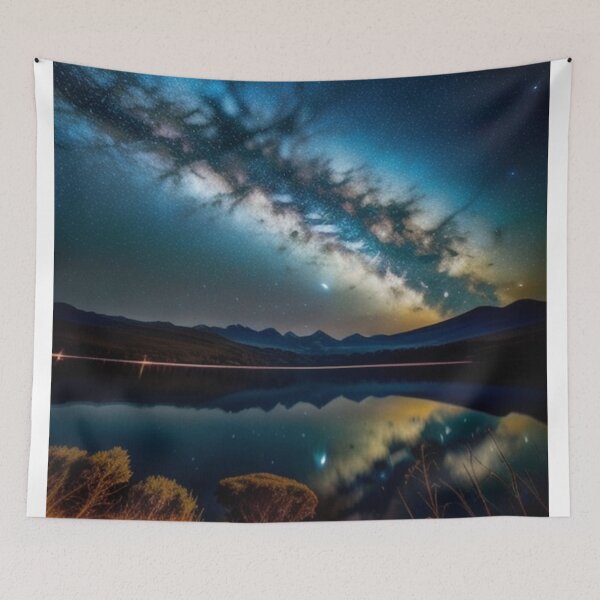 Item preview, Enchanted Milky Way Reflections: Tranquil Lake At Dusk designed and sold by EnchantedVista.