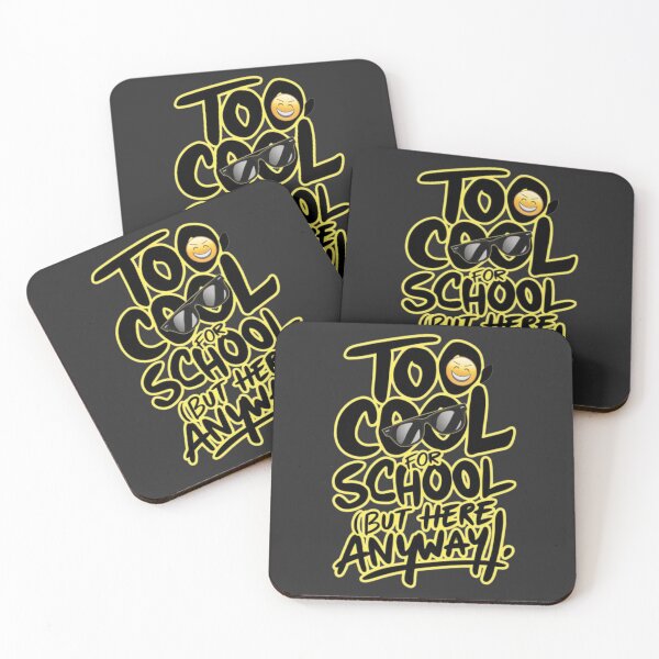 Item preview, Too Cool for School Funny Text Design On designed and sold by DesigntshirtWB.