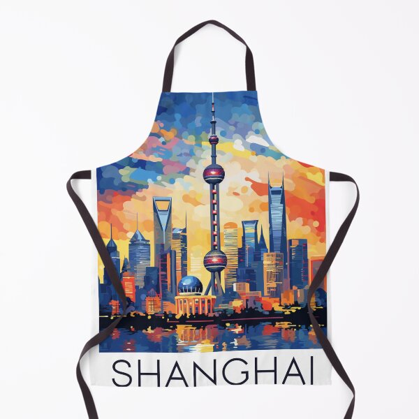 Item preview, A Pop Art Travel Print of Shanghai - China designed and sold by StudioRedKoala.